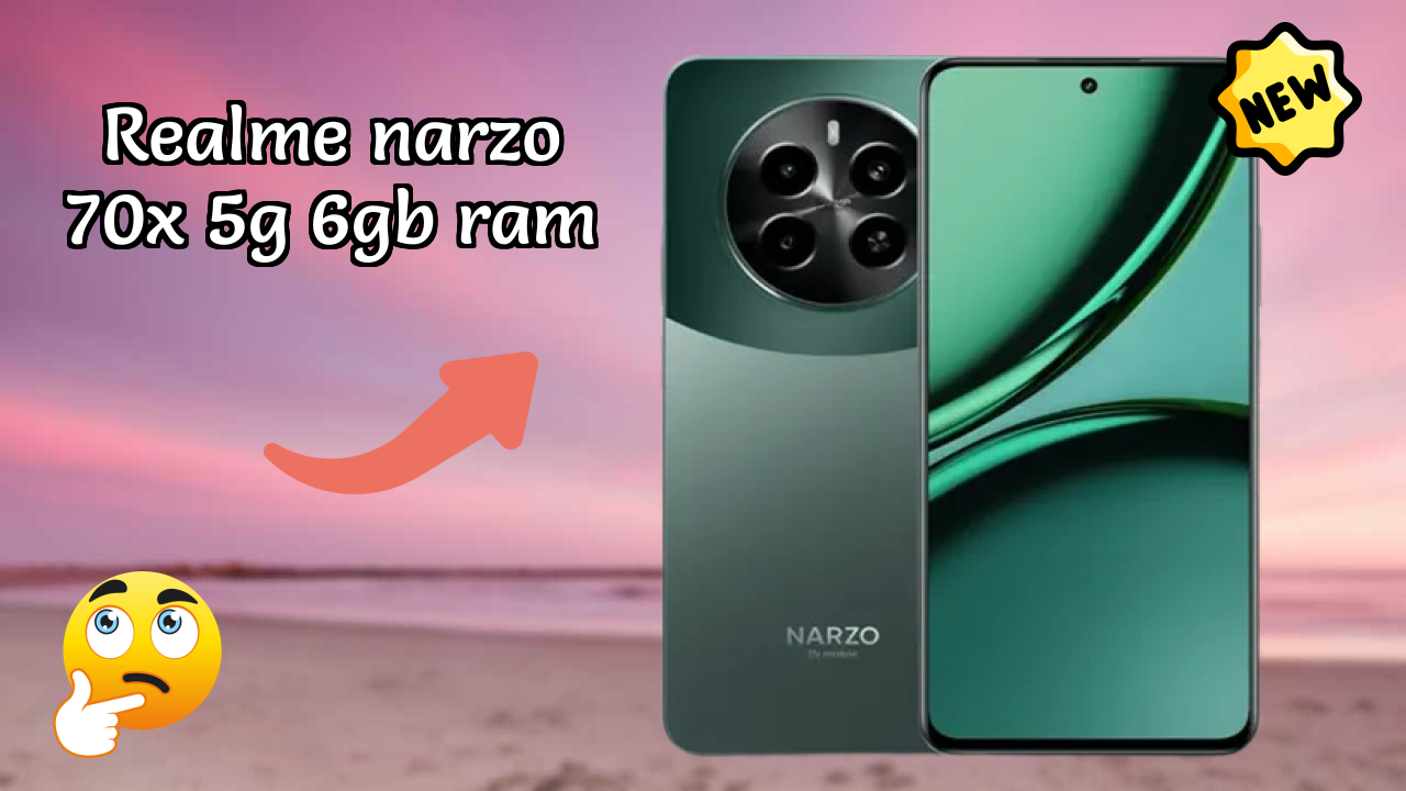 Realme Narzo 70x 5G 6GB RAM at ₹12,995 - Best Deal Available