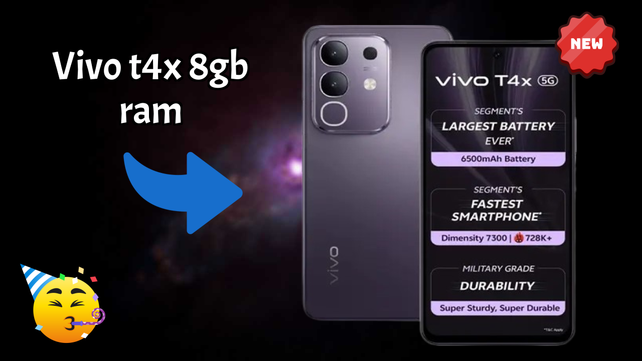 Vivo T4X 8GB RAM Performance: 8 GB RAM Gaming Test